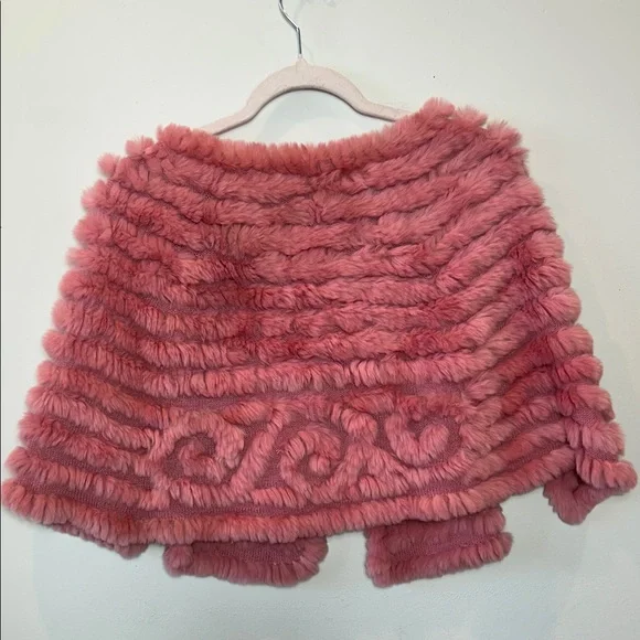 Pink Real Fur Bolero Jacket - Picture 4 of 5